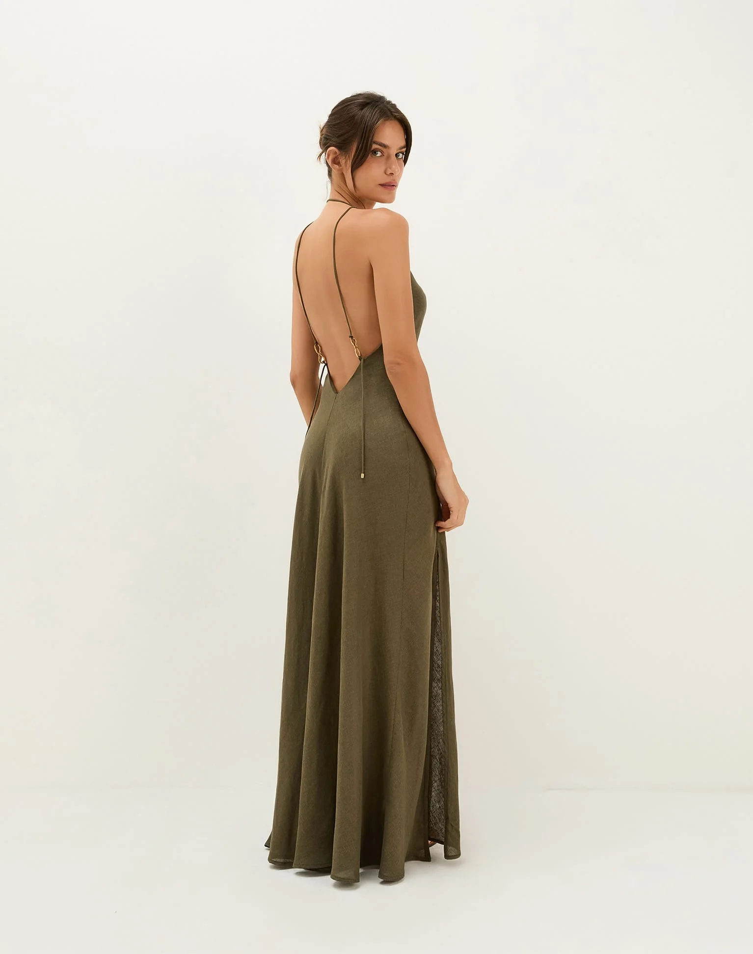 Marbella Long Dress - Evergreen - Image 6