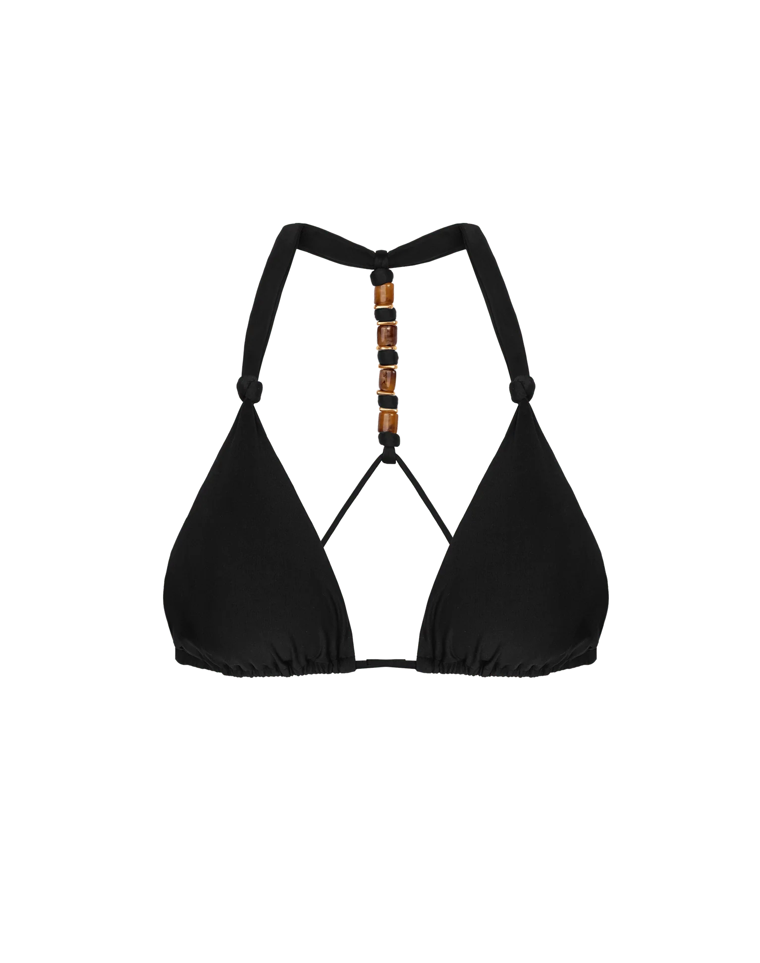 Matte Josi T Back Tri Top - Black - Image 9