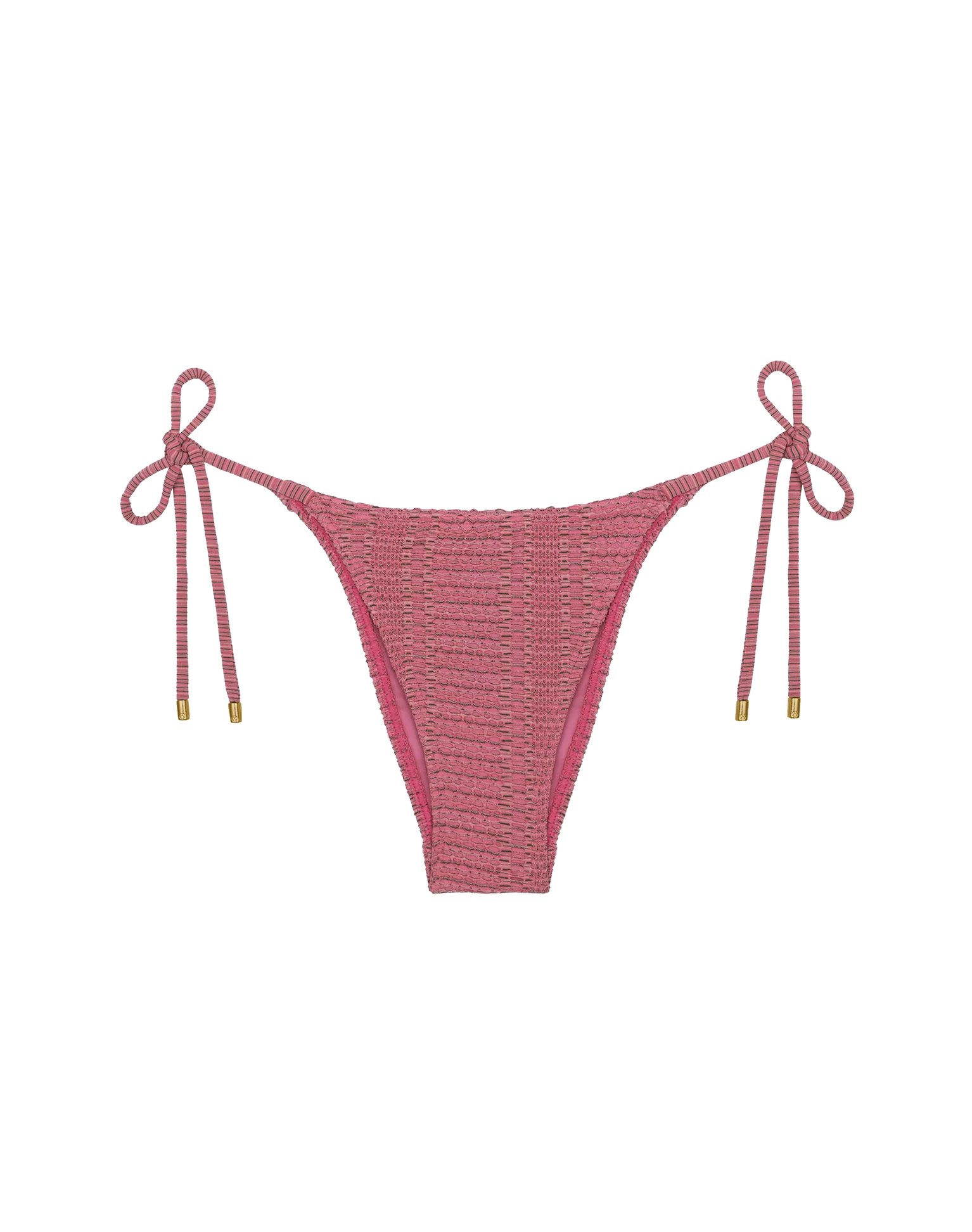 Mesh Tie Side Bottom - Pink Pearl