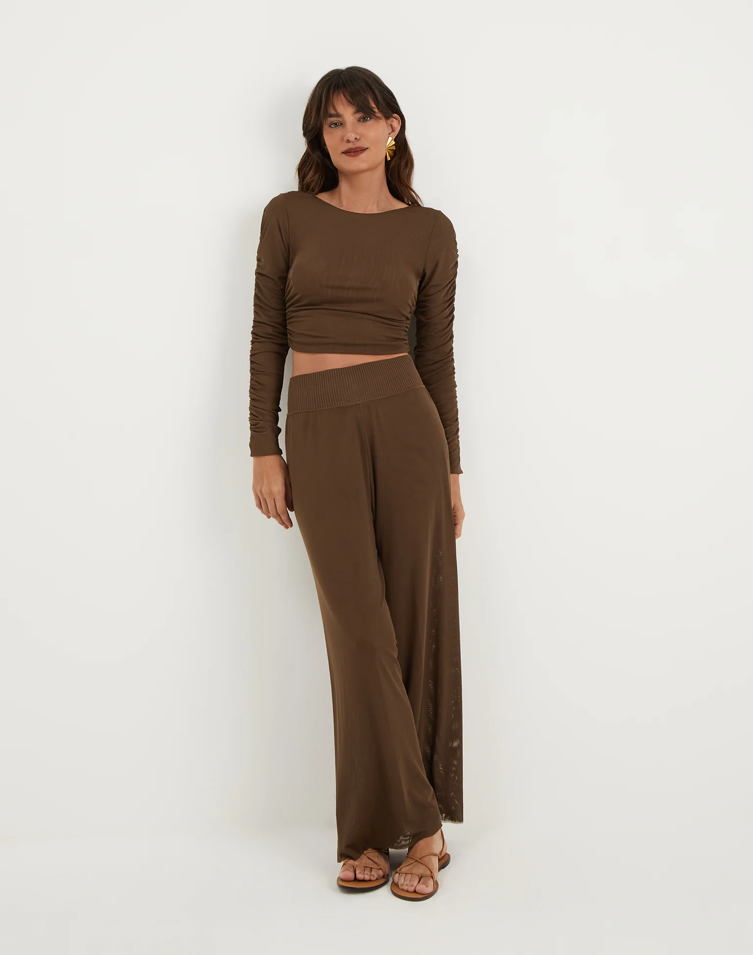 Mira Long Sleeve Top - Eclair - Image 2