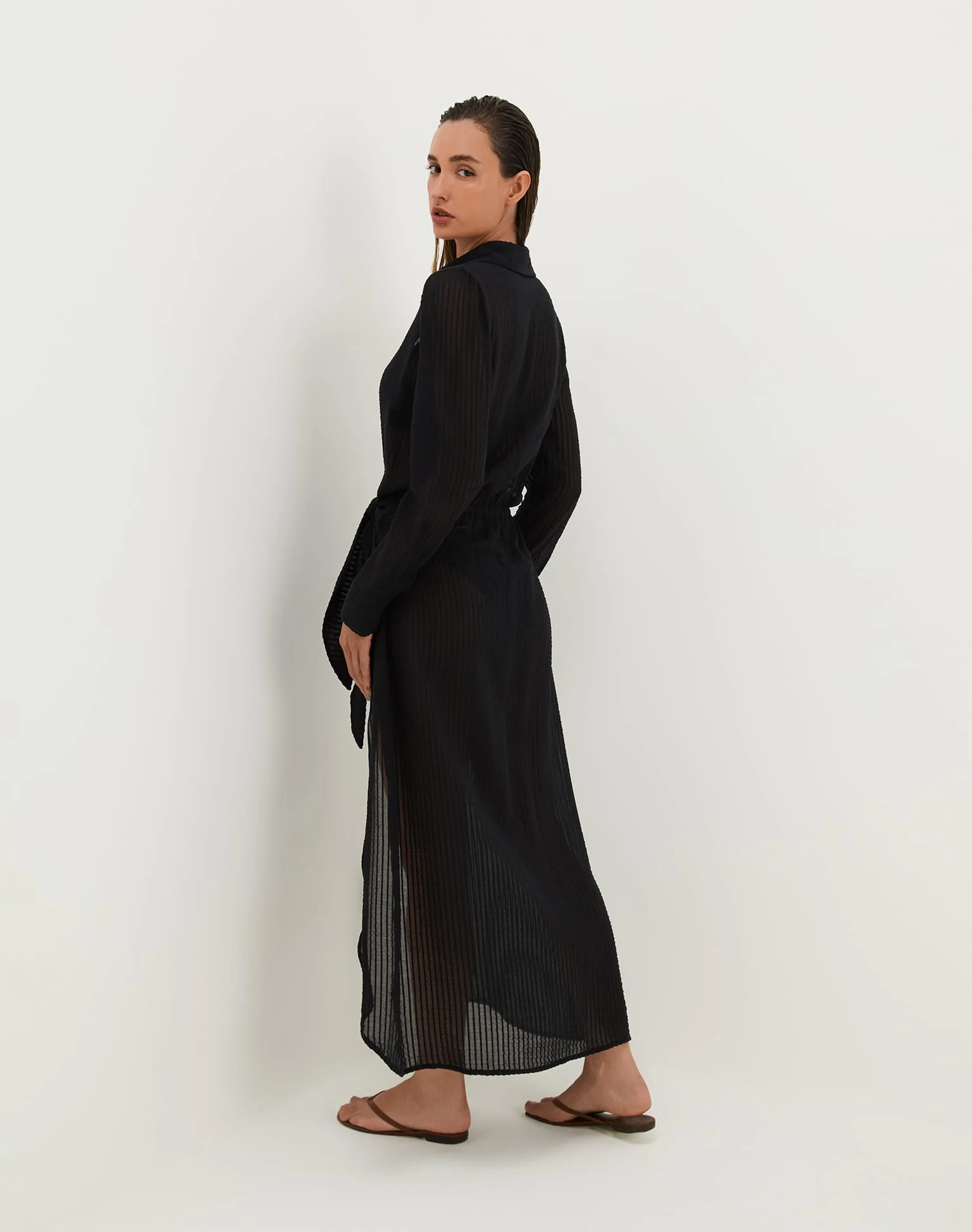 Mirian Long Cover Up - Black - Image 3