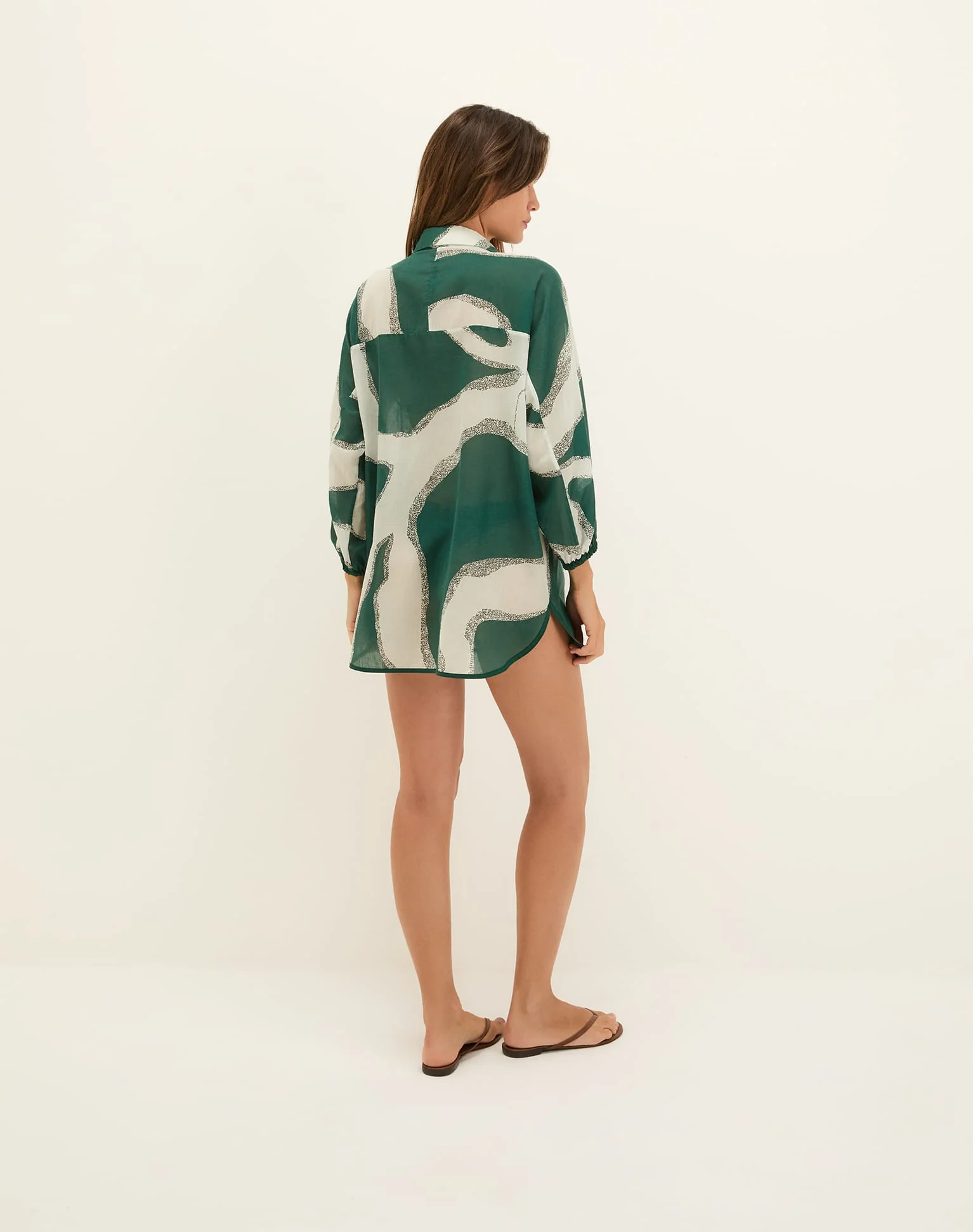 Moa Long Sleeve Cover Up Blouse - Enigma Boulevard - Image 2
