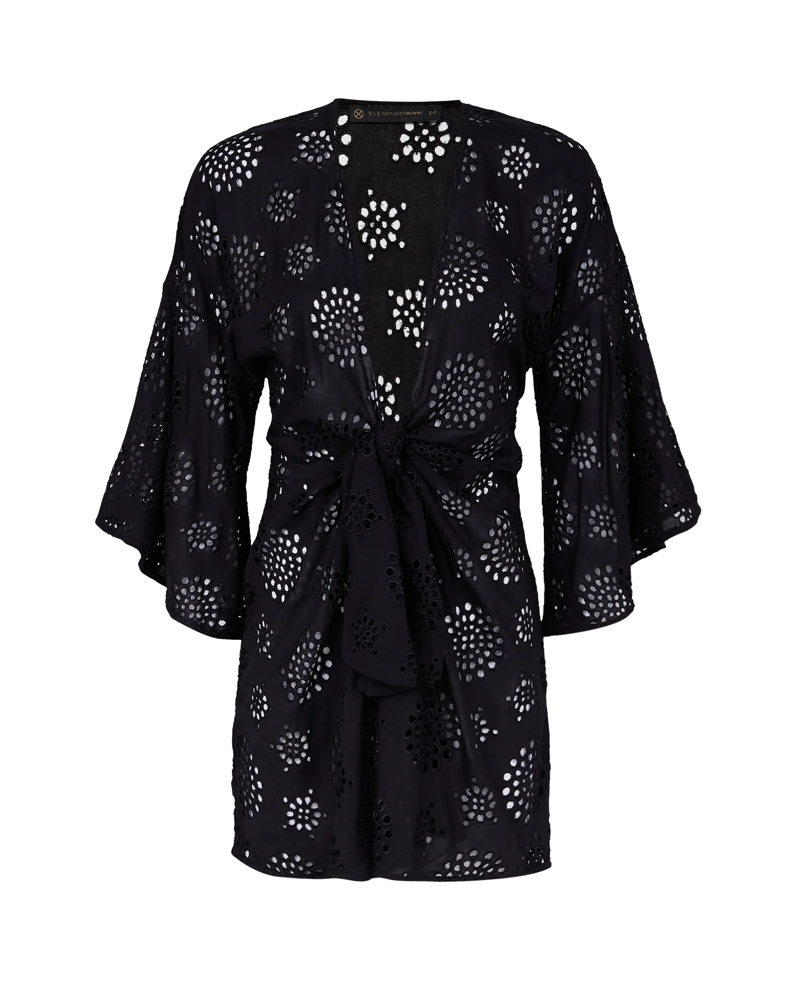 Perola Knot Short Cover Up - Black - Image 5