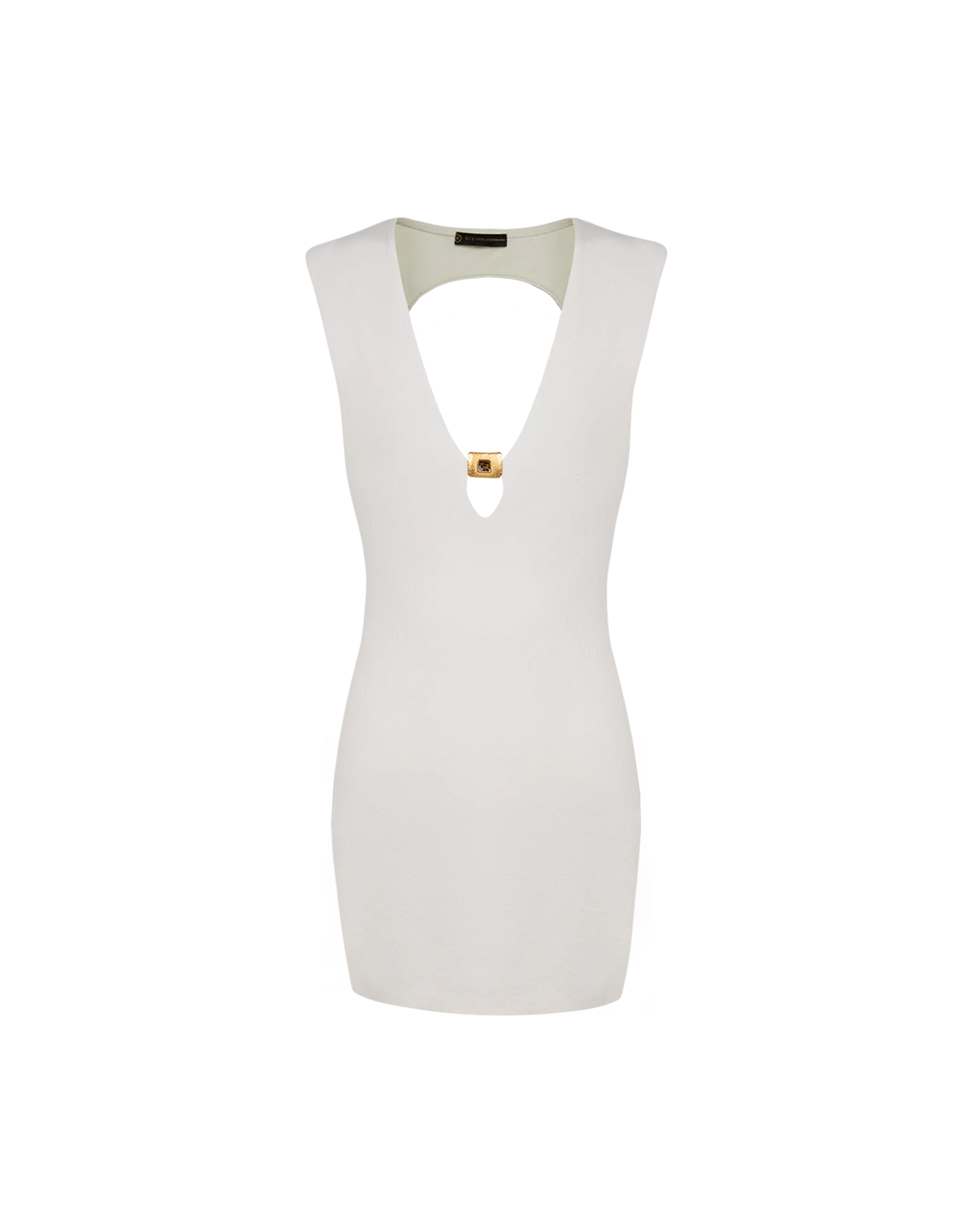 Firenze Pina Mini Dress - White - Image 4