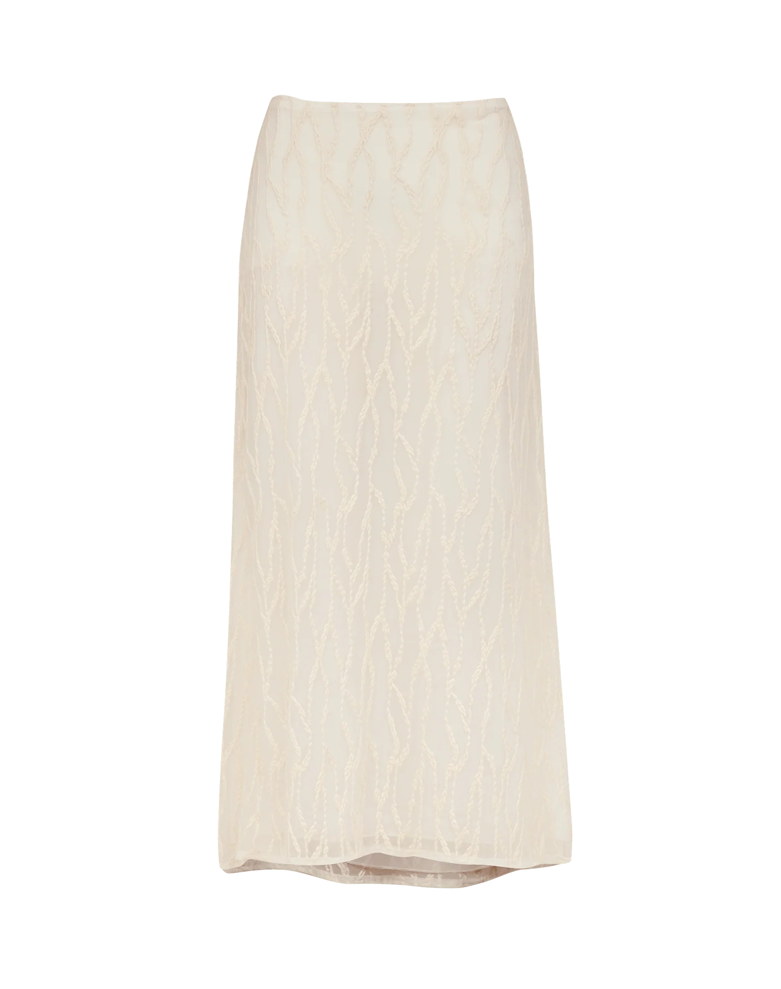 Quinn Long Skirt - Off White - Image 5