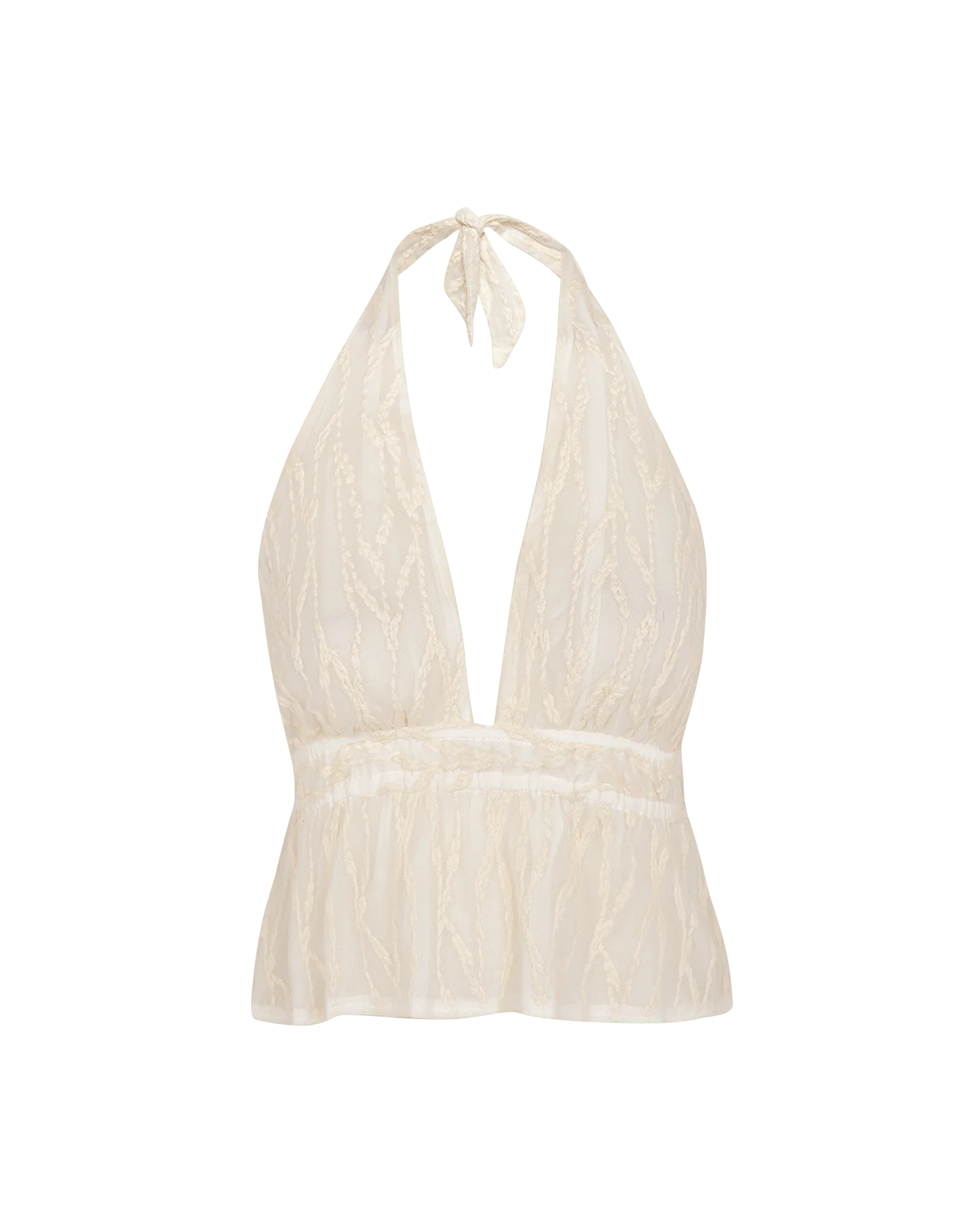 Quinn Peplum Blouse - Off White