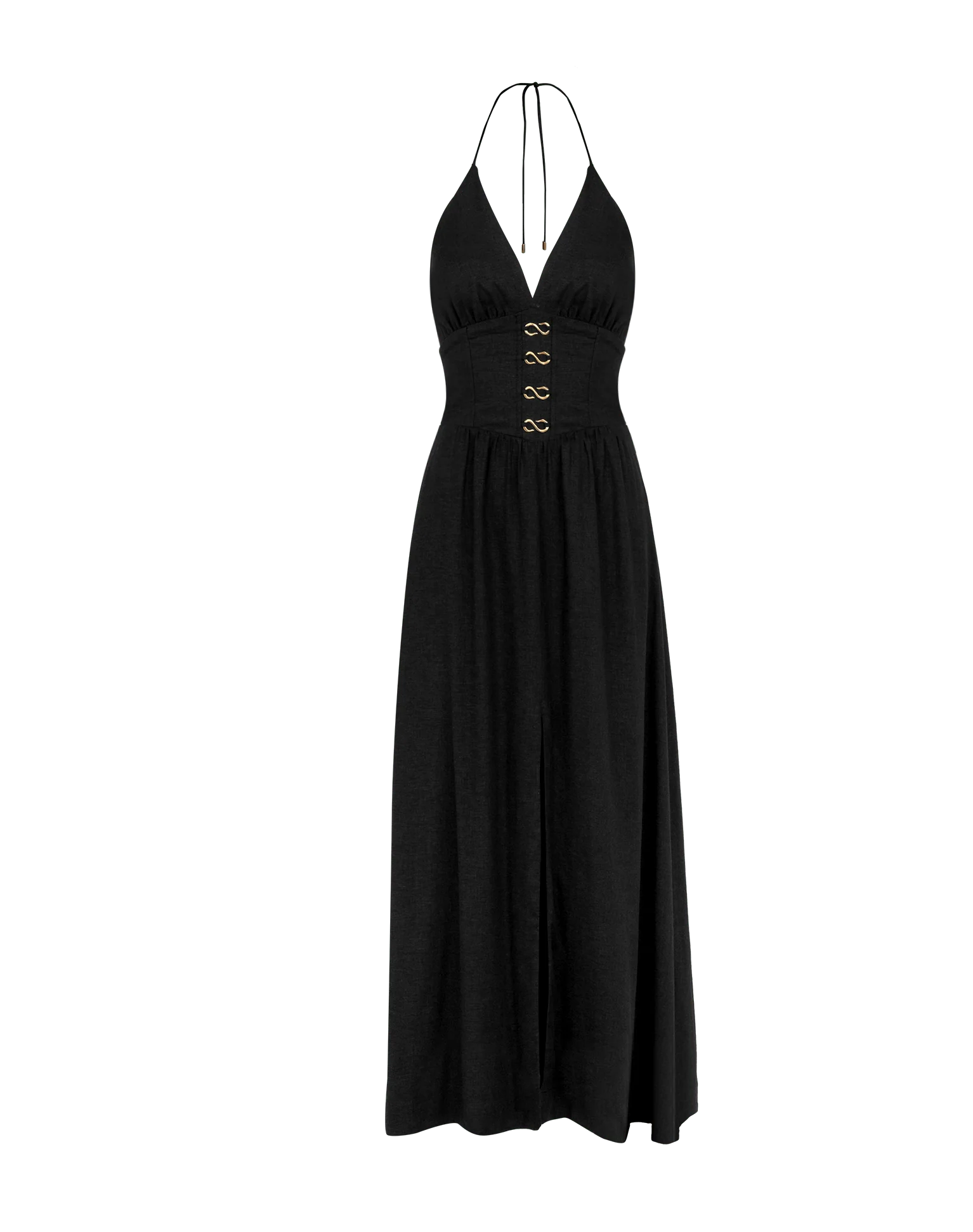 Safira Midi Dress - Black - Image 7