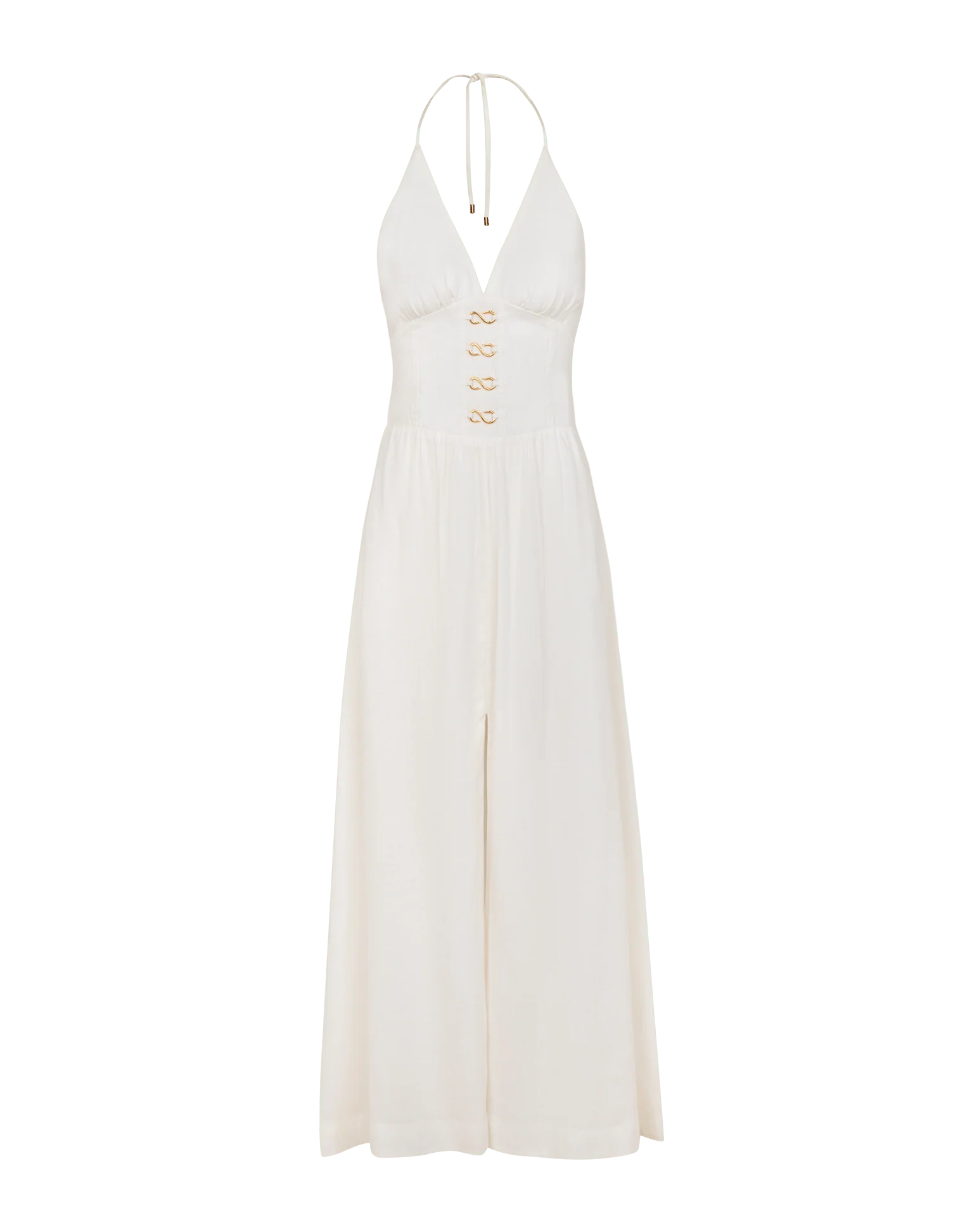 Safira Midi Dress - Off White - Image 4