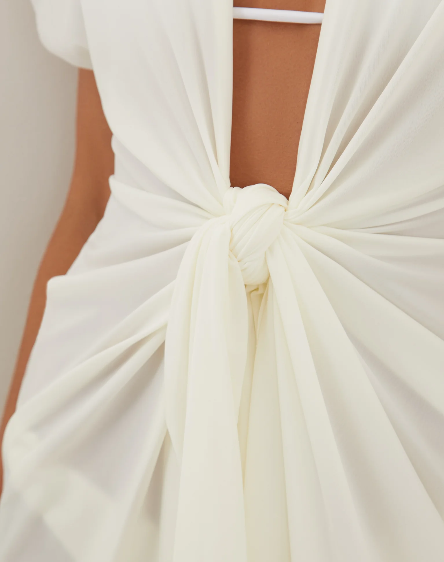 Sasha Short Cover Up - Off White - Image 4