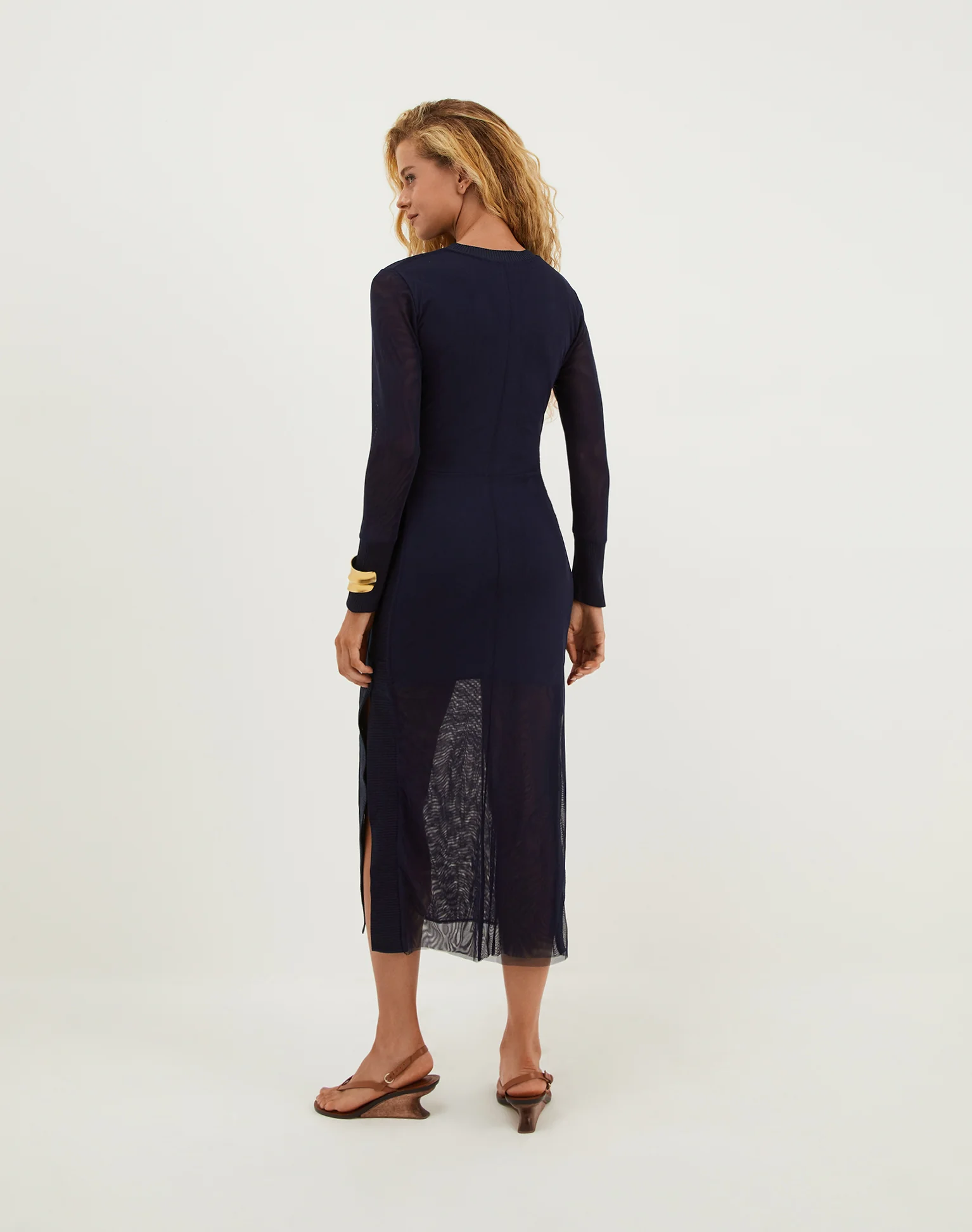 Sia Long Sleeve Dress - Sailboat - Image 3