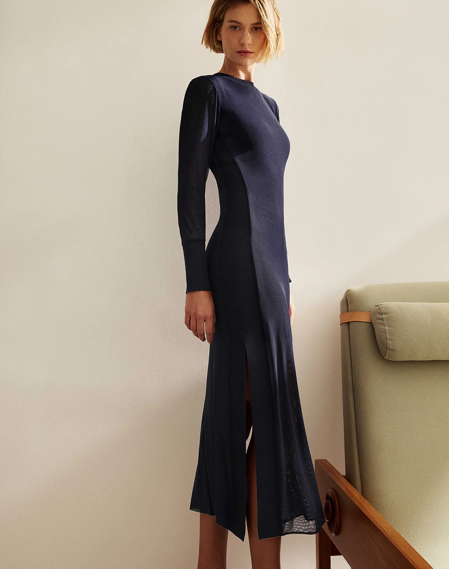 Sia Long Sleeve Dress - Sailboat - Image 4
