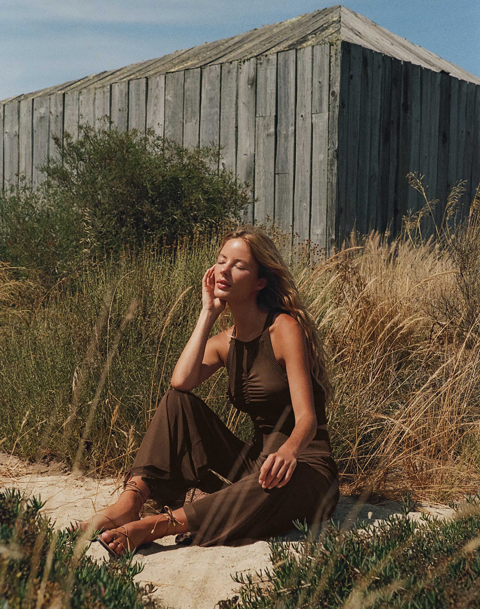 Sia Wide Leg Pants - Eclair - Image 4