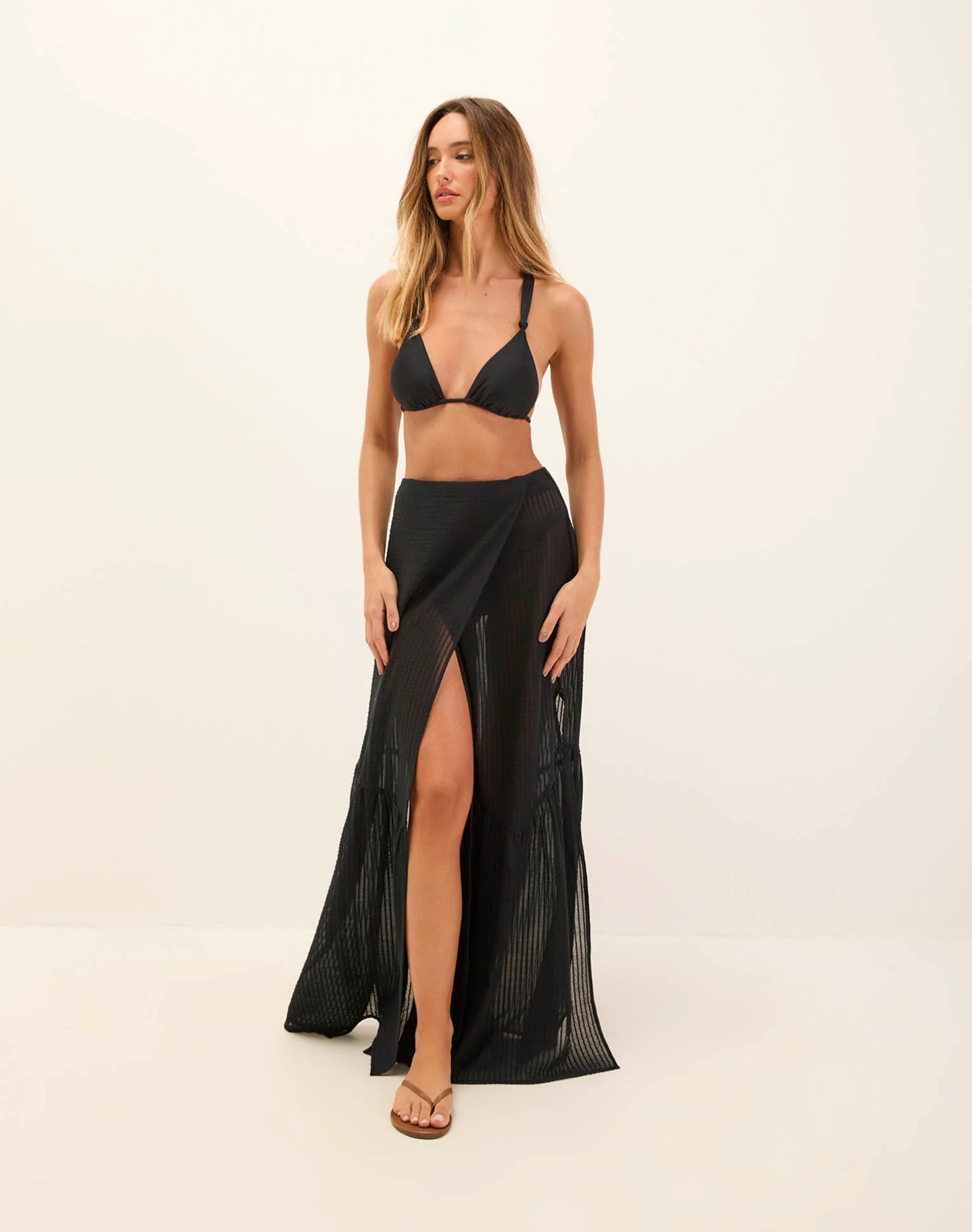 Sky Long Skirt - Black