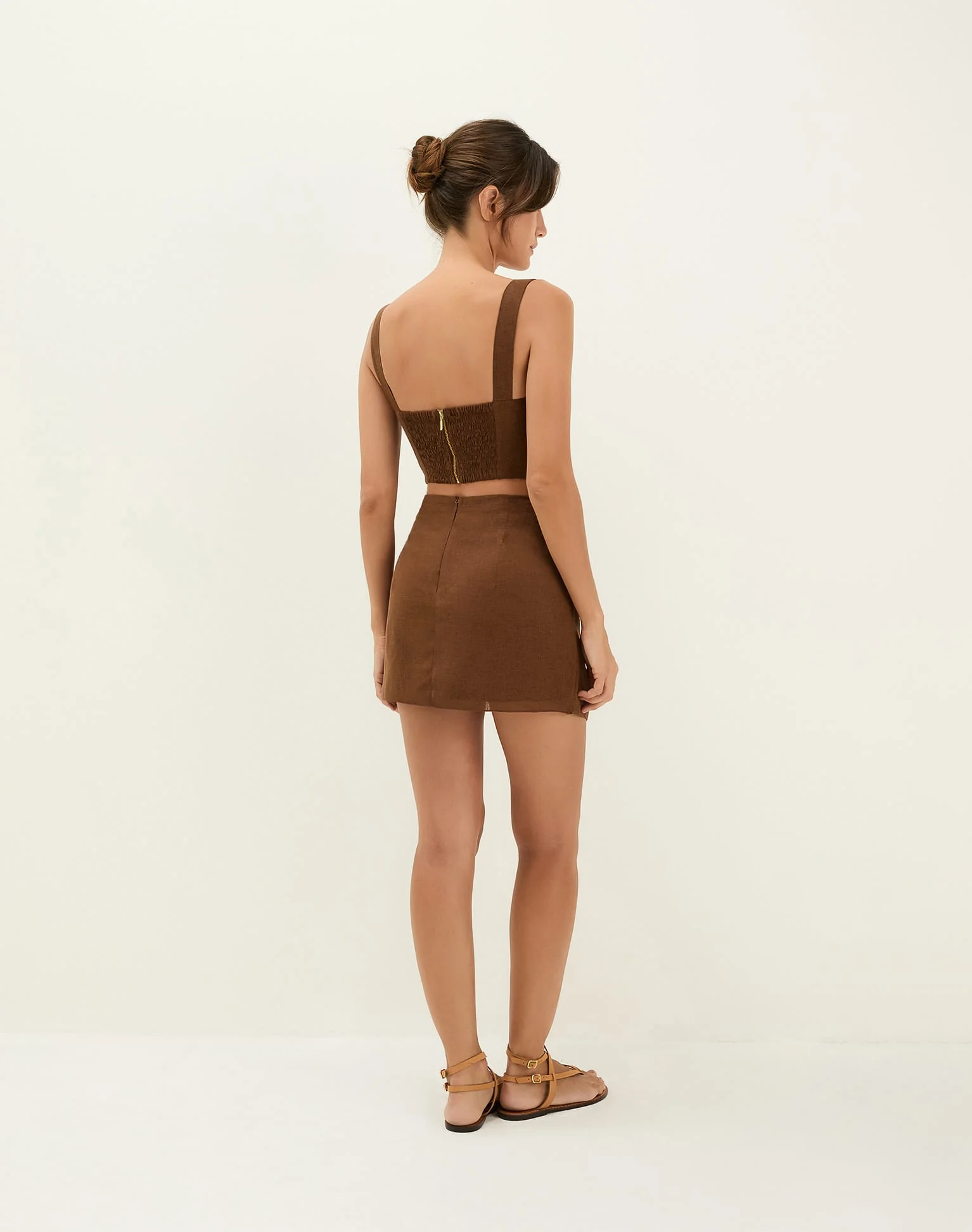 Valleta Cropped Top - Brown - Image 4