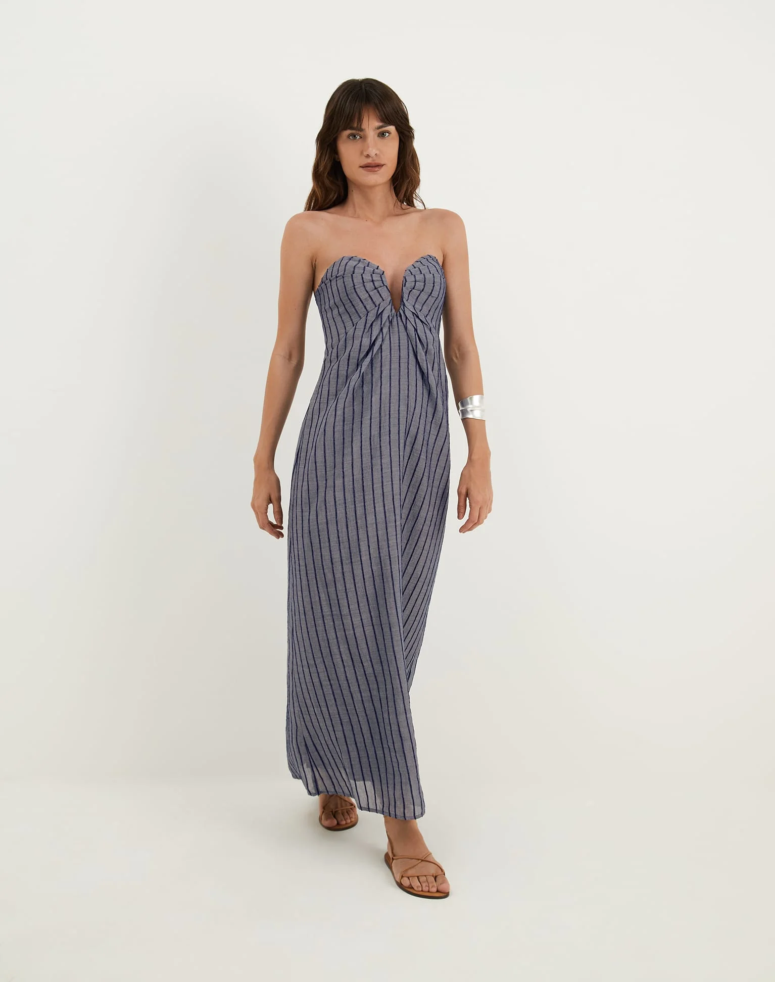Zhen Long Dress - Sailboat Pinstripe - Image 6